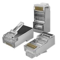 Qoltec Wtyk złącze modularne RJ45 CAT6 FTP Pozłacane styki 10 sztuk