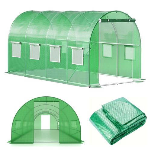 FOLIA ZAMIENNA zielona 4x2x2 8m² tunel ogrodowy foliowy szklarnia 2 wejścia na Arena.pl