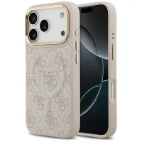 etui guess 4g pu classic logo magsafe na iphone 17 pro - różowe