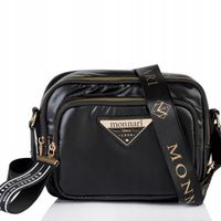 MONNARI Torebka na ramię LISTONOSZKA Pojemna DWUKOMOROWA do pracy