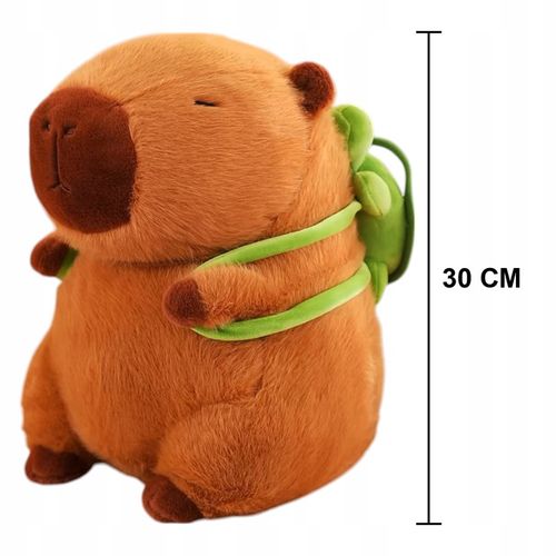 Maskotka Pluszowa Kapibara z Plecakiem 30 cm XL Miękki Pluszak Zwierzątko na Arena.pl
