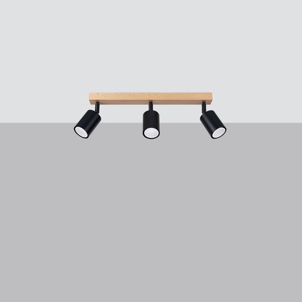 Plafon VERDO 3L czarny zdjęcie 2