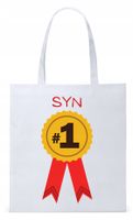Dla Syna Syneczka Prezent Torba Eco Biała Shopper Z Nadrukiem Ze Zdjęciem