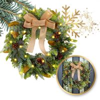 girlanda wieniec ozdoba na drzwi jak żywa 45 cm xxl wsn26