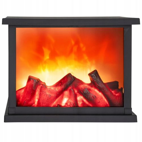 KOMINEK LED LAMPION Z OGNIEM RUCHOMY PŁOMIEŃ ELEKTRYCZNY DEKORACJA ŚWIĘTA na Arena.pl