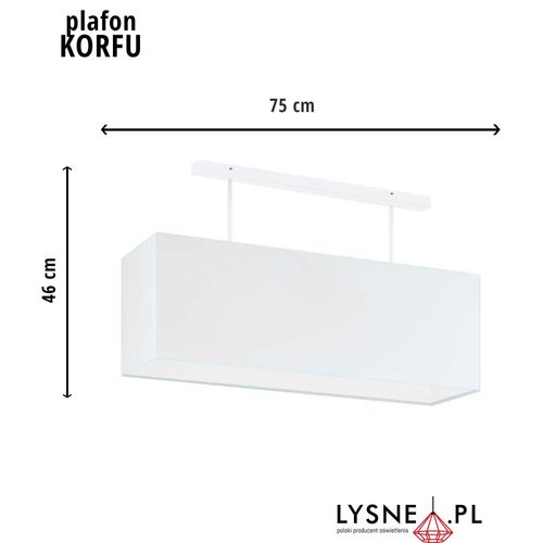 Plafon KORFU abażur prostokąt na Arena.pl