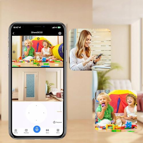 KAMERA MONITORUJĄCA BIAŁA 2,4G WIFI PTZ + 2 OBIEKTYWY 2MP na Arena.pl