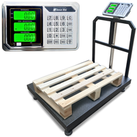 WAGA MAGAZYNOWA DO 600kg 60X80CM Z OPARCIEM DO PÓŁPALET PLATFORMOWA