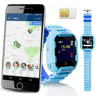 Wodoszczelny Smartwatch Dla Dzieci CALMEAN SPORT Kolor: Niebieski