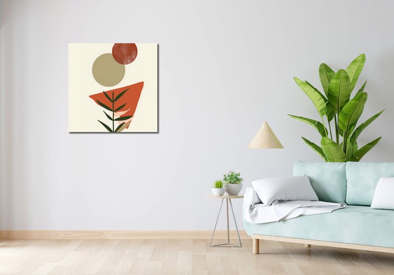 Obraz 70x70cm Organiczne Włókna zdjęcie 2