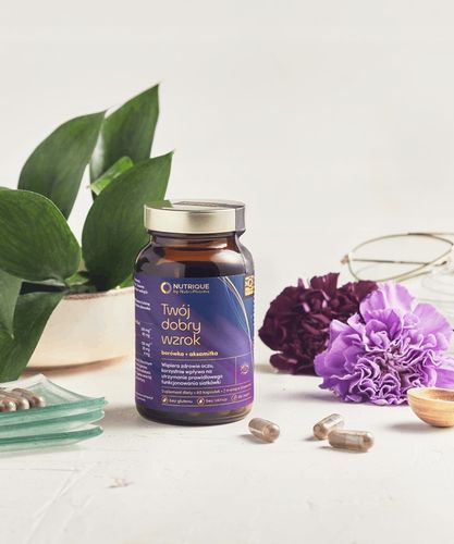 Suplement na wzrok - Twój dobry wzrok Borówka - 60 kapsułek Nutrique na Arena.pl