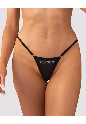 stringi czarne transparentne obsessive violami hungry s/m na Arena.pl