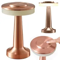 Lampka nocna stołowa dotykowa 3 stopniowa wysoka bezprzewodowa usb