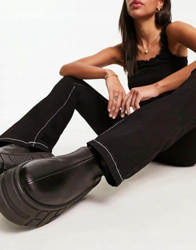 DON'T THINK TWICE SPODNIE WYSOKI STAN PRZESZYCIA KONTRAST ER2 NH2__XL na Arena.pl