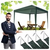 Dach DO Pawilonu Ogrodowego 3x3m PE Green do Namiotu na Altanę Na Taras