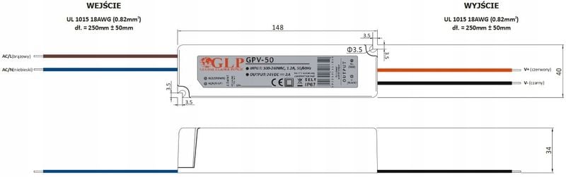 ZASILACZ IMPULSOWY 24V/2A/GPV zdjęcie 4