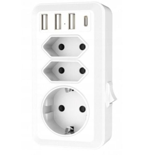 LISTWA ROZGAŁĘŹNIK PRZEDŁUŻACZ 4x USB-C 3x GNIAZDA na Arena.pl