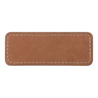 Identyfikator skórzany 8,2 x 3,1 cm do sublimacji - brązowy