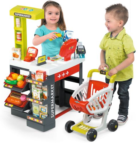 Smoby Supermarket czerwony 350210 na Arena.pl