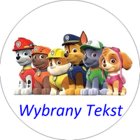 Opłatek na tort PAW Psi Patrol Pies Pieski Marshall Rubble Rocky Skye Zuma