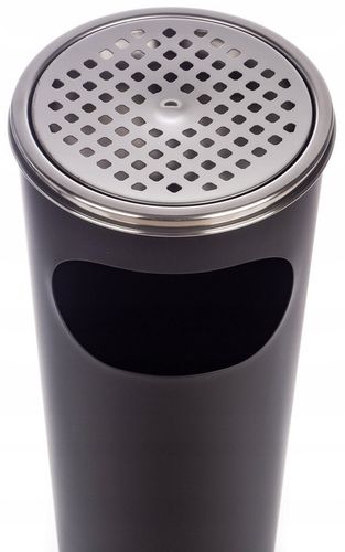 POPIELNICZKA ZEWNĘTRZNA STOJĄCA KOSZ NA ŚMIECI 12 L ŚMIETNIK POPIELNICA 2w1 na Arena.pl