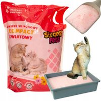 STRONG PETS Żwirek Silikonowy Dla Kota Drobny Compact Kwiatowy 7,6L