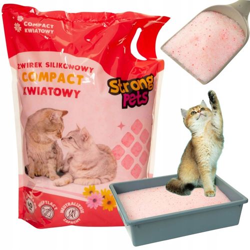 STRONG PETS Żwirek Silikonowy Dla Kota Drobny Compact Kwiatowy 7,6L na Arena.pl