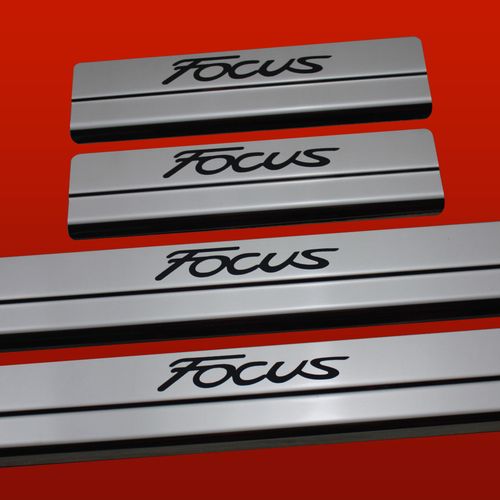 Listwa progowa FORD FOCUS MK3 Stal nierdzewna 304 połysk z czarnymi literam na Arena.pl