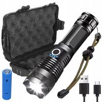 Latarka Taktyczna Teleskopowa Multifunkcyjna LED Akumulaturowa Bardzo