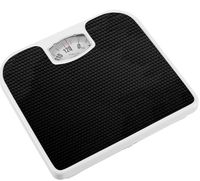 WAGA ANALOGOWA 130KG MAX CZARNO BIAŁA METALOWA ŁAZIENKA