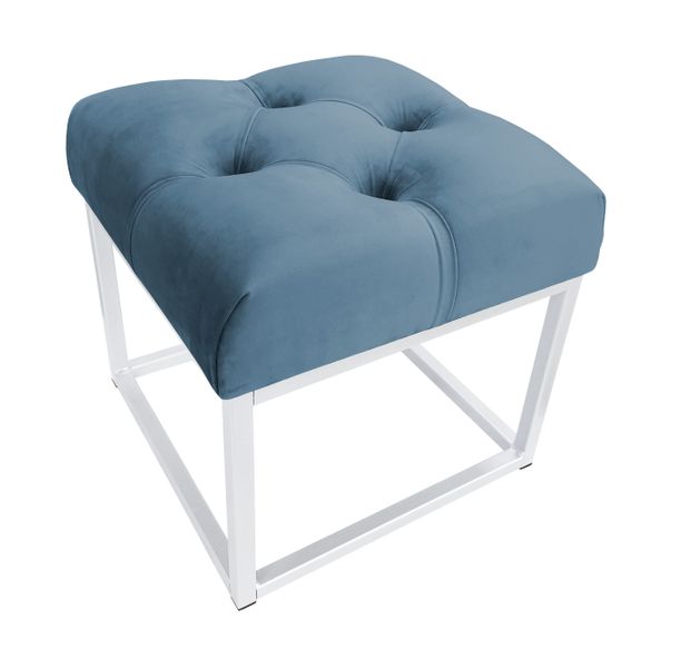 Pufa CHESTERFIELD LOFT ławka postawa biała MG33 zdjęcie 1
