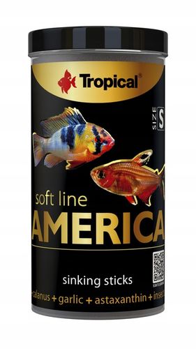 Soft Line America S miękki, tonący pokarm dla ryb w formie pałeczek 100ml na Arena.pl