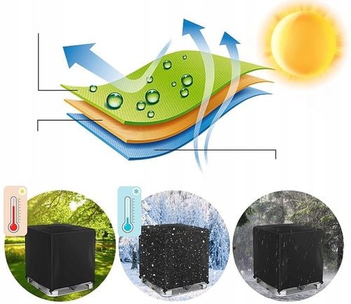 POKROWIEC PLANDEKA NA ZBIORNIK MAUZER BECZKE DESZCZÓWKĘ OCHRONNY UV 1000L na Arena.pl