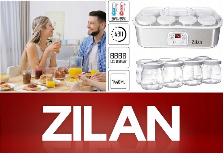 JOGURTOWNICA, TIMER, AUTOMAT, 1440ML /8x180ML/ zdjęcie 10