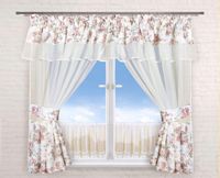 Firana kuchenna 400x160 + zazdrostki