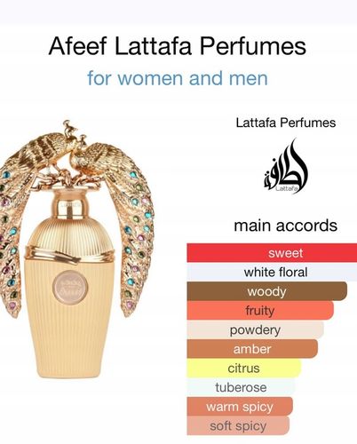 Lattafa Afeef Eau de Parfum 100ml – Wyrafinowany, Zmysłowy, Królewski na Arena.pl