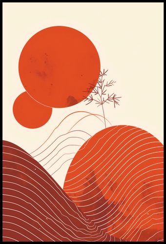 Plakat 68x101cm Ciepło Czerwieni na Arena.pl