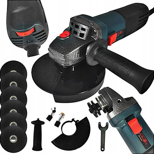 SZLIFIERKA KĄTOWA Z REGULACJĄ OBROTÓW DIAX KĄTÓWKA 125mm 1750W + 6x na Arena.pl