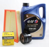 RENAULT SCENIC III 1.5DCI ZESTAW FILTRÓW ELF 5W30 5L