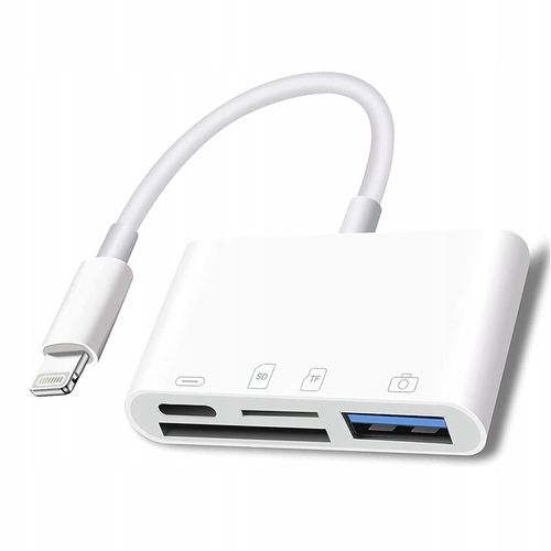 ADAPTER CZYTNIK KART IPHONE IPAD LIGHTNING 4w1 SD SDHC Micro SD SDHC TF na Arena.pl