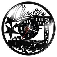 Zegar ścienny z płyty winylowej Samochód 326.14