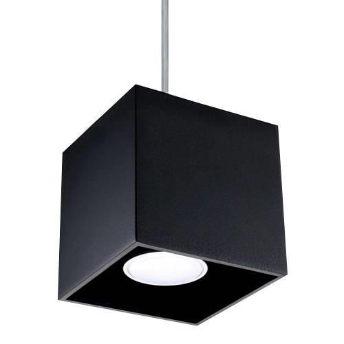 LAMPA wisząca SL.0060 metalowa OPRAWA zwis kostka cube czarna zdjęcie 1