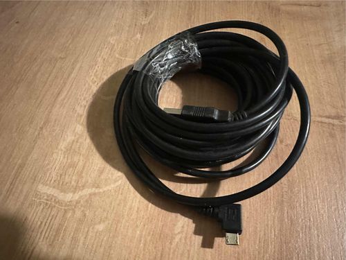 Kabel przewód USB microUSB 3m kątowy 90 stopni długi przesył danych na Arena.pl