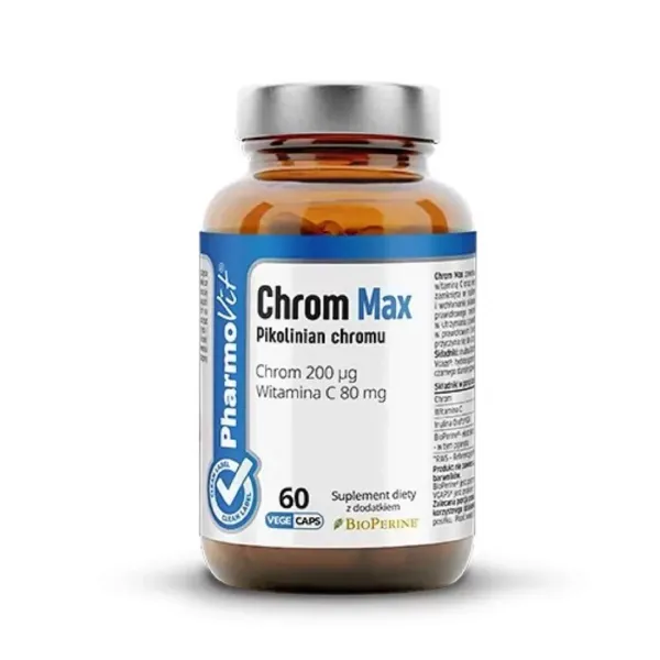 Chrom MAX Bezglutenowy 60 KapsuŁek - Pharmovit (clean Label) zdjęcie 1