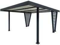 Carport V PREMIUM 4x5m Wypełnienie panelami Wiata samochodowa TS1261
