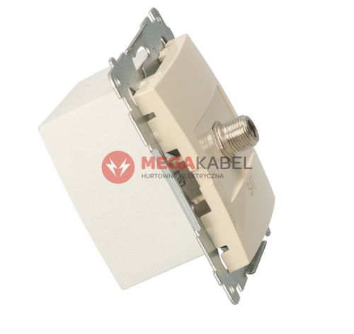 Simon54 Gniazdo satelitarne pojedyńcze DASF1.01/41 beżowy SIMON na Arena.pl