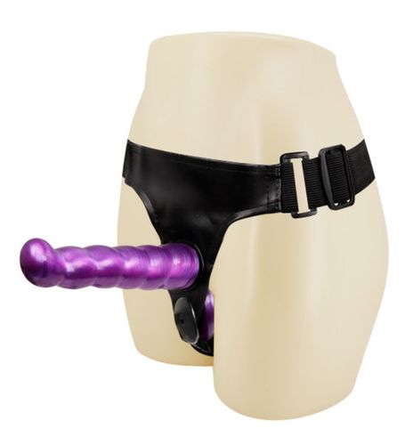 Fioletowy podwójny strapon dla kobiet na Arena.pl