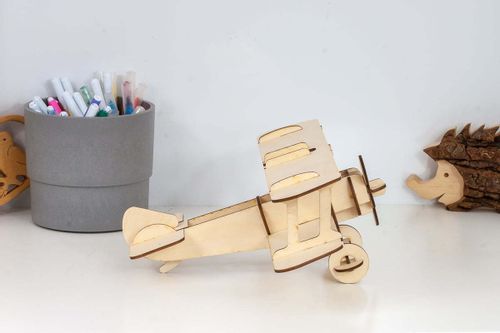 Samolot dwupłatowy, puzzle 3D 19 el. na Arena.pl