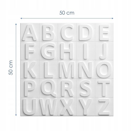 Panel ścienny 3D ALFABET na Arena.pl