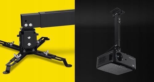 UCHWYT WIESZAK do projektora Sufitowy Ścienny CZARNY OVERMAX 2w1 na Arena.pl